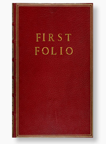 The First Folio Cover